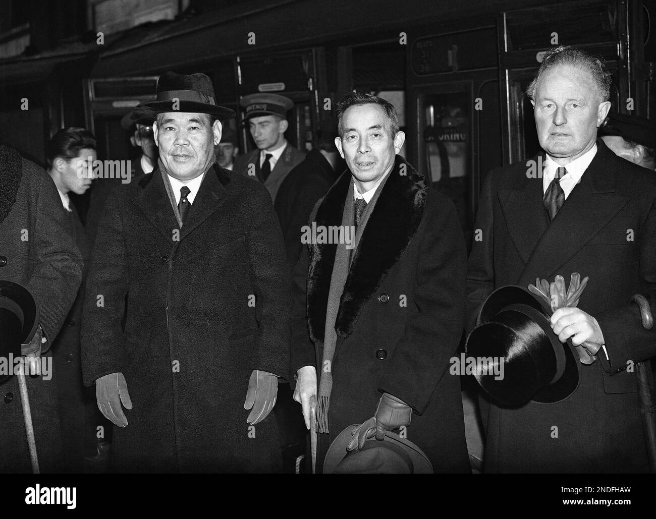 The Japanese delegates to the Naval conference arrived at