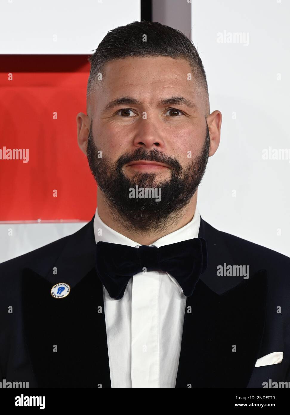 London, UK. 15th Feb, 2023. February 15th, 2023, London, UK. Tony Bellew arriving at the European Premiere of Creed III, Cineworld, Leicester Square, London. Credit: Doug Peters/Alamy Live News Stock Photo