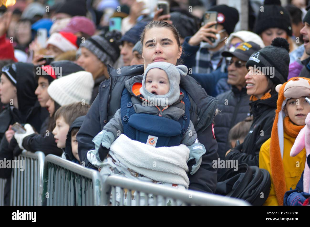The annual fun Macy's Thanksgiving day parade along Fifth Avenue in New ...