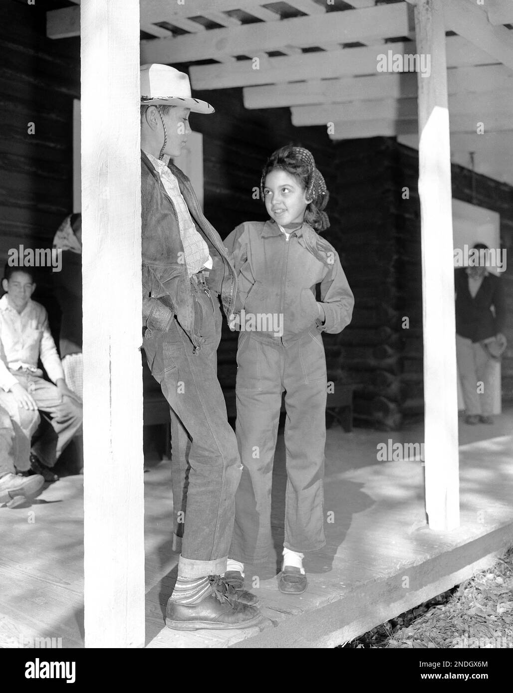 These young Indian children, typical of the Lumbee tribe, get together