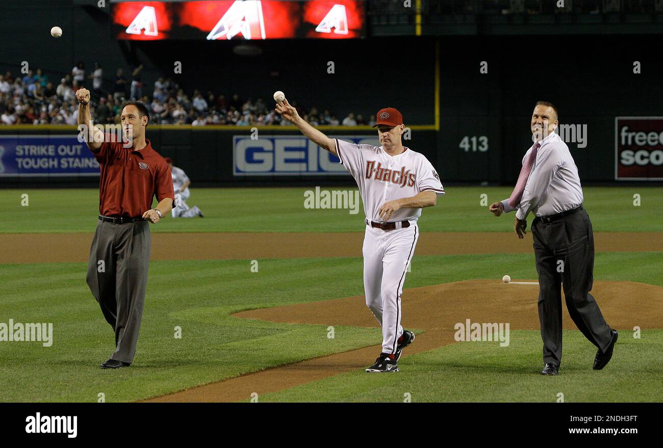 Former outfielder of Arizona Diamondbacks Luis Gonzalez during the MLB  Draft on Monday June 04,2012 at Studio 42 in Secaucus, NJ. (AP  Photo/Tomasso DeRosa Stock Photo - Alamy