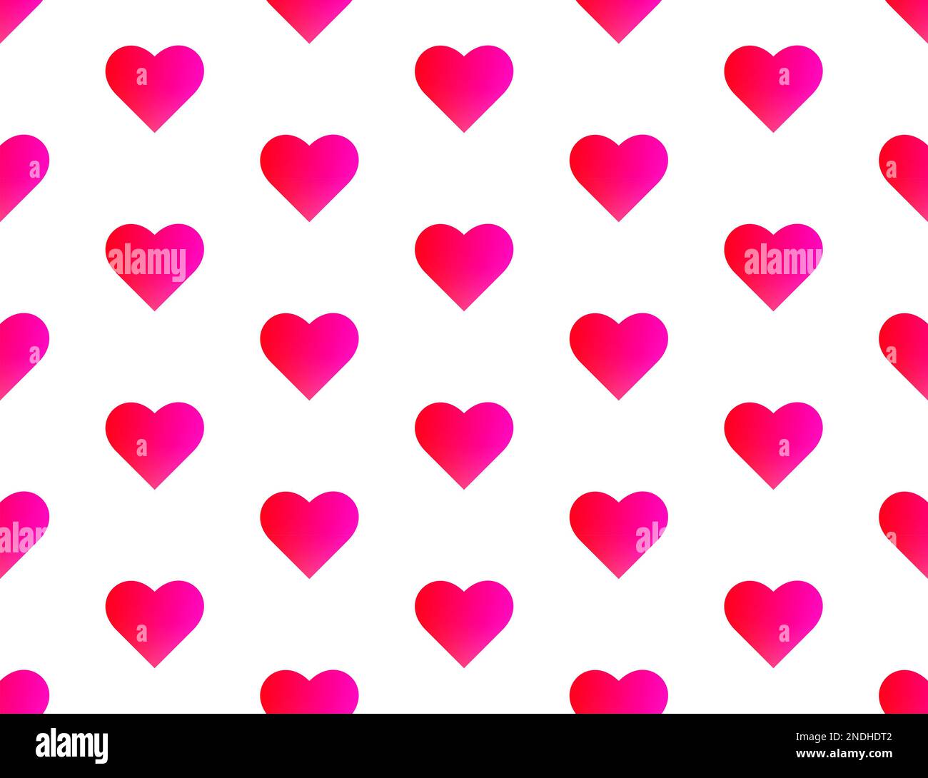 Hearts pattern red and pink seamless – medium-sized hearts – white ...