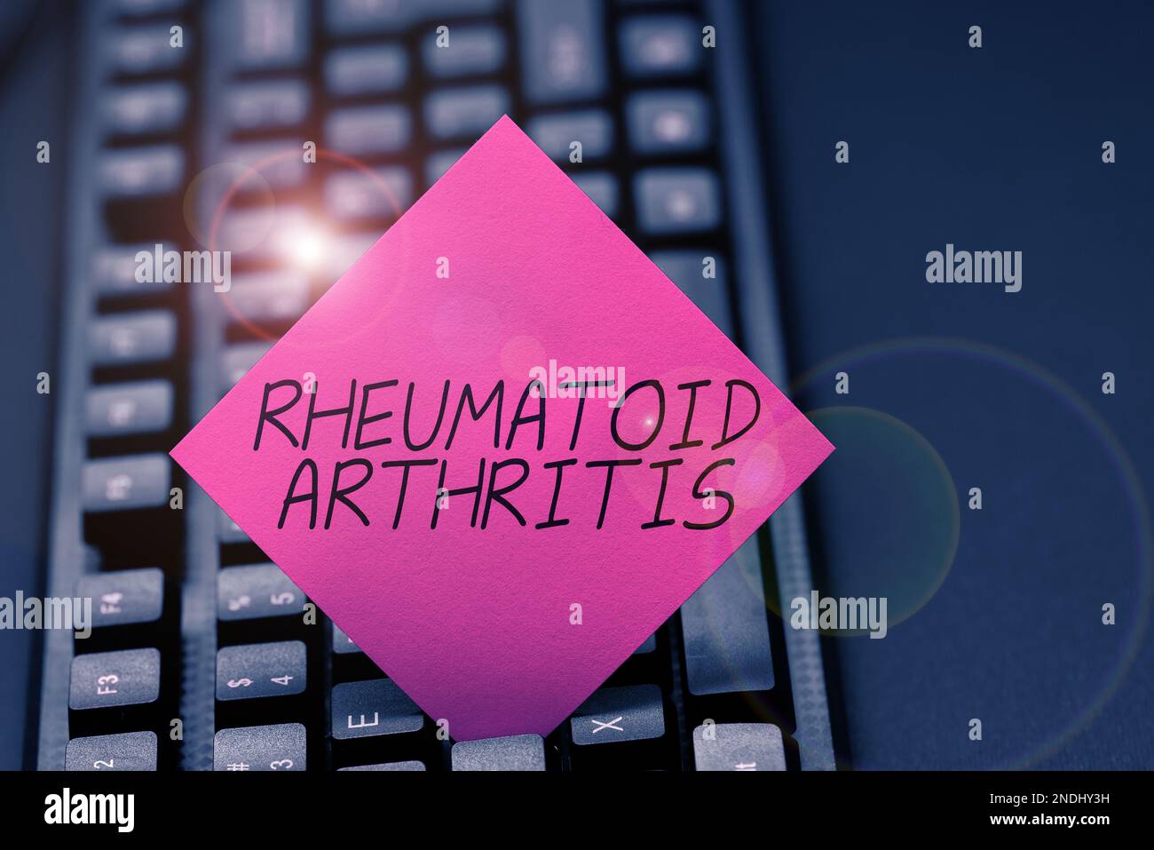 Conceptual caption Rheumatoid Arthritis. Business overview autoimmune