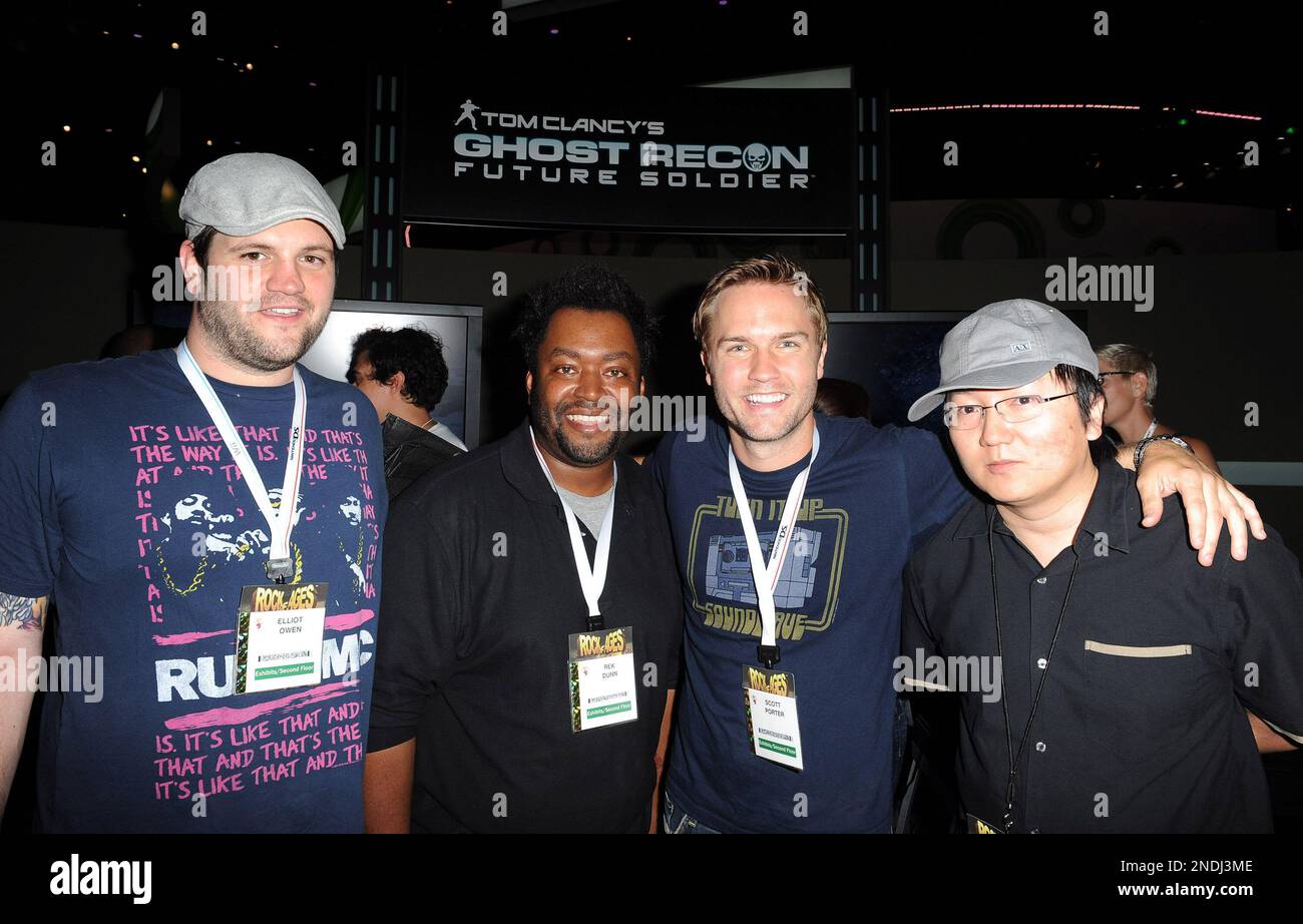 From left, Elliot Owen, Rek Dunn, Scott Porter, and Masi Oka at 