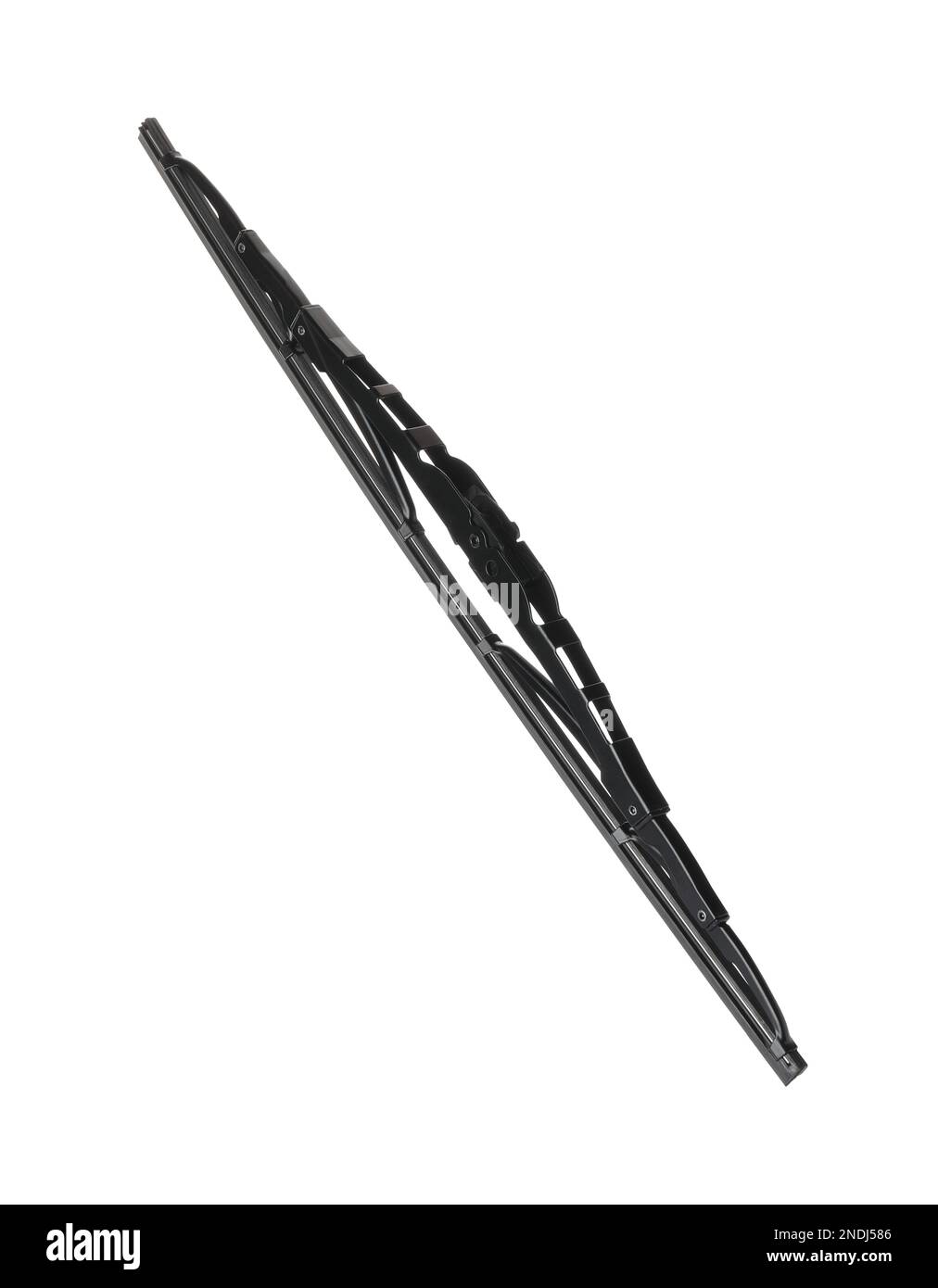 One car windshield wiper isolated on white Stock Photo Alamy