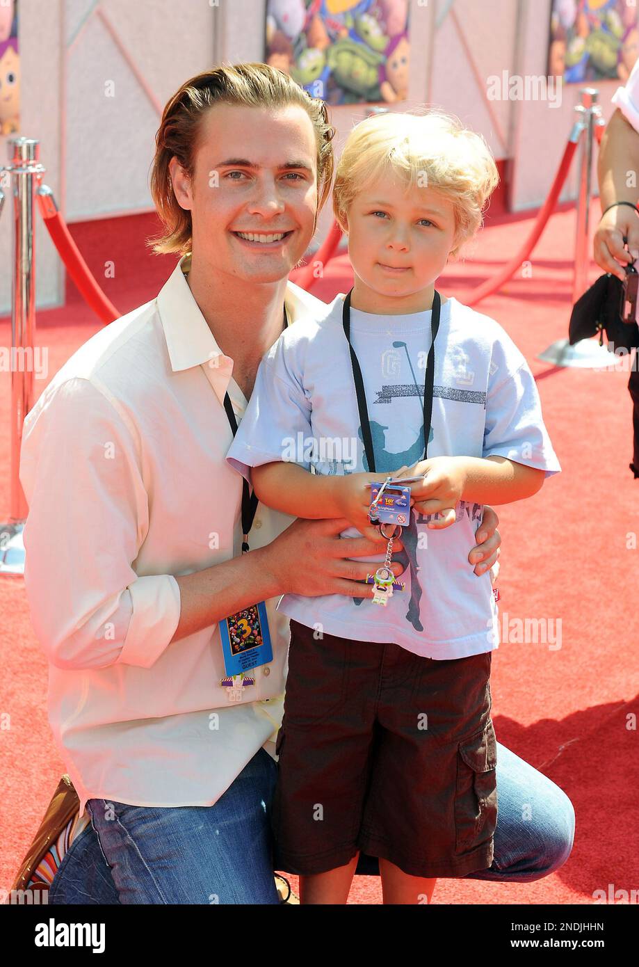 Erik von Detten, at left, and his brother Timothy arrives at the world  premiere of Toy Story 3 on Sunday June 13, 2010 at The El Capitain Theater  in Los Angeles. (AP
