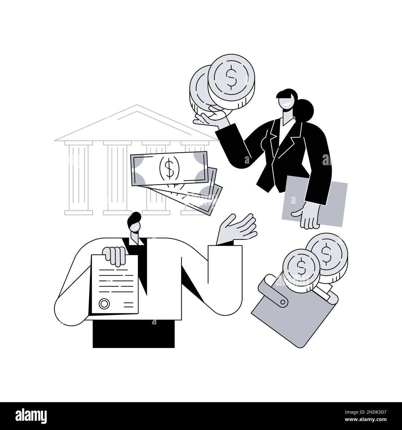 Wage subsidy Stock Vector Images - Alamy