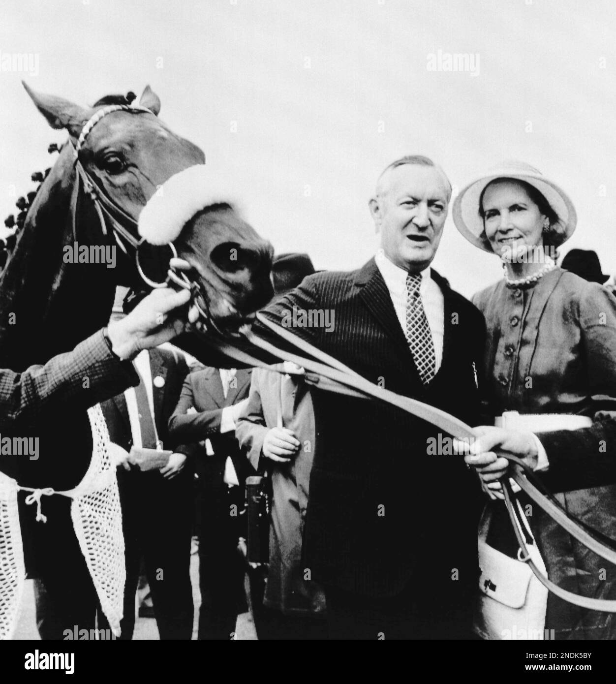 Paul Mellon, owner of Rokeby Farm in Virginia and horse owner. July 24