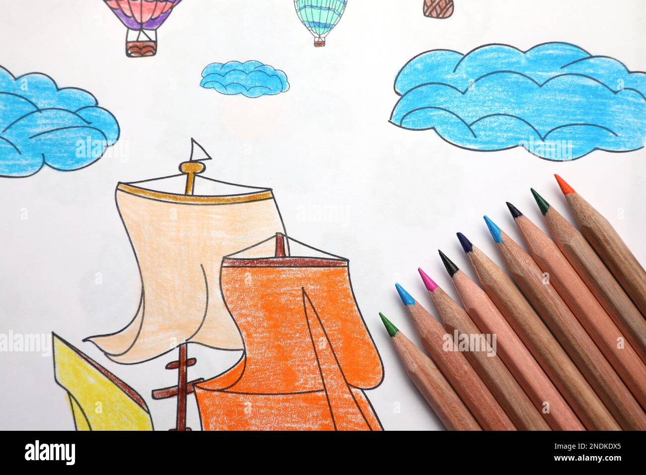 Set of coloring page hi-res stock photography and images - Alamy
