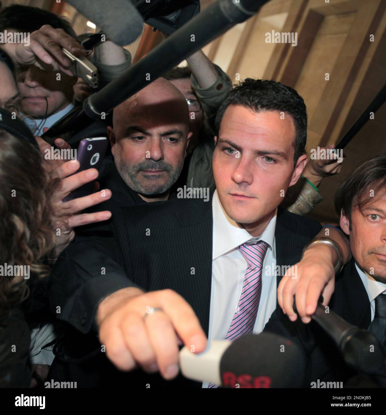 Former Societe Generale trader Jerome Kerviel arrives at the Paris