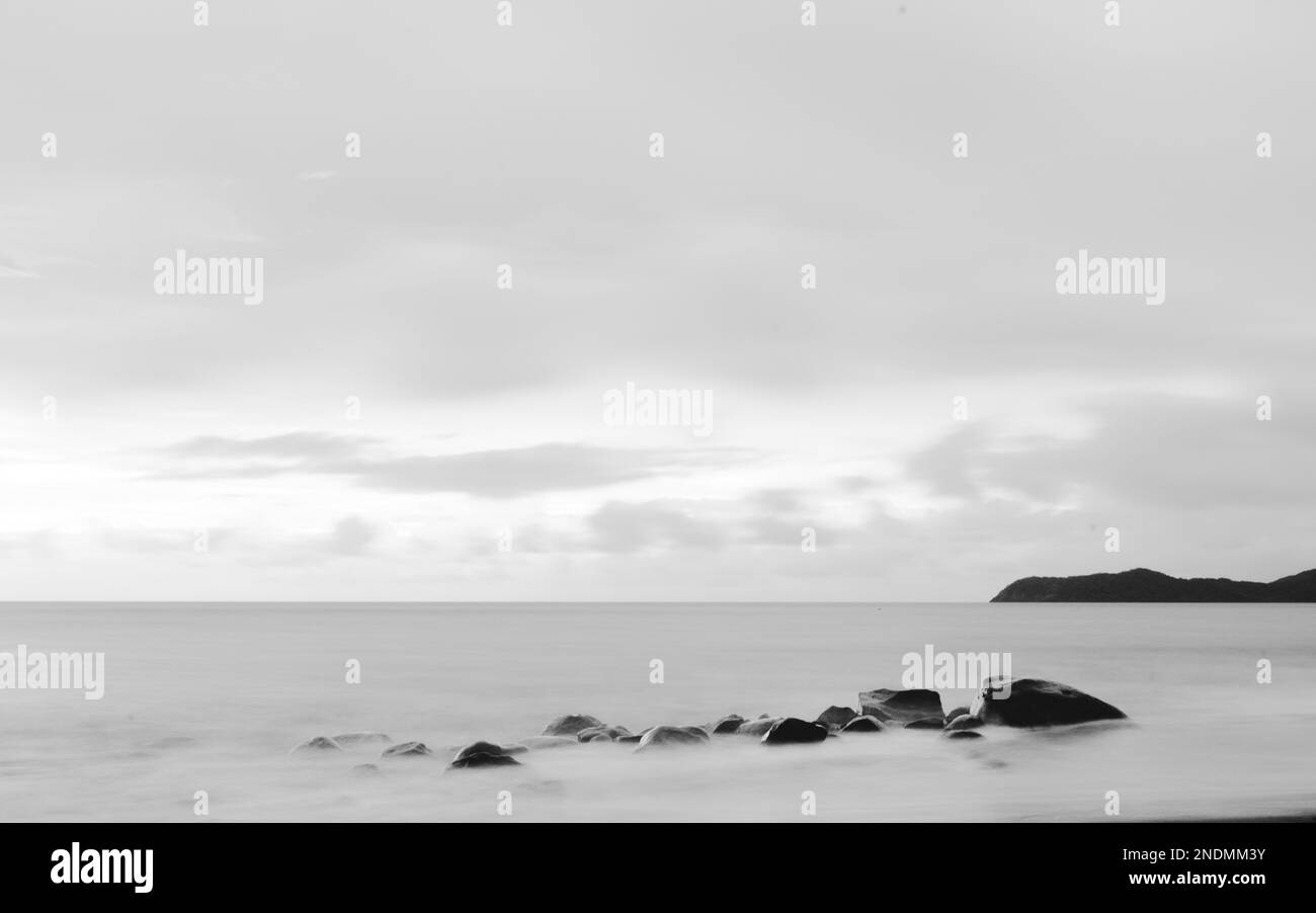 Beach travel black white Black and White Stock Photos & Images - Alamy