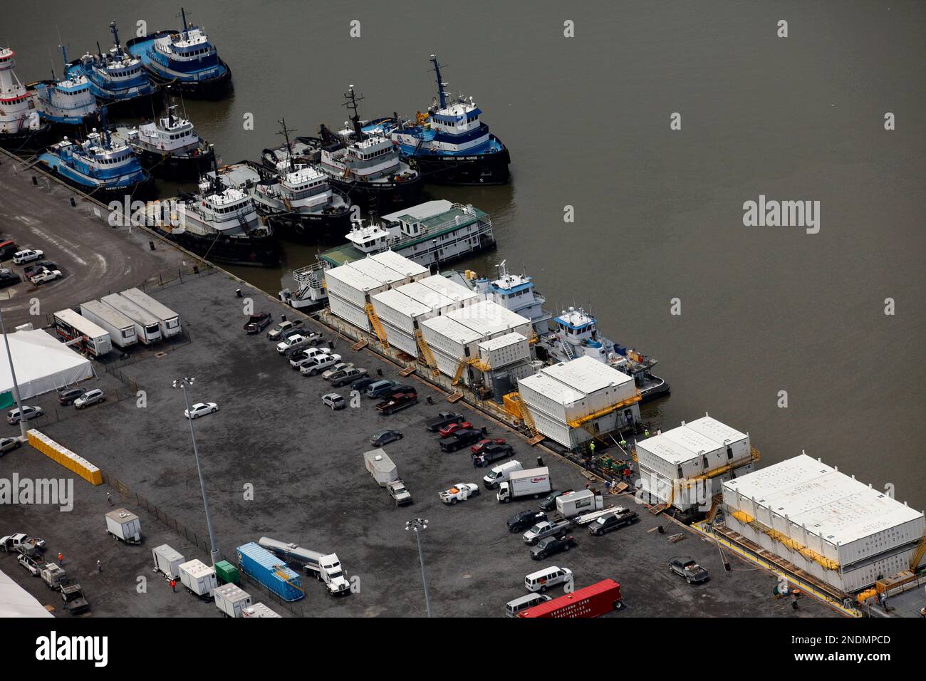 Floating living quarters for Deepwater Horizon oil spill cleanup