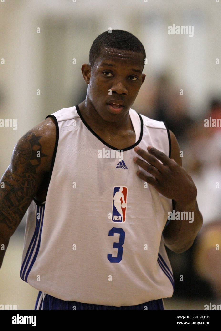 Kentucky's Eric Bledsoe (3) during the NBA Draft Combine workout Thursday,  May 20, 2010 in Chicago. (AP Photo/Kiichiro Sato, Pool Stock Photo - Alamy