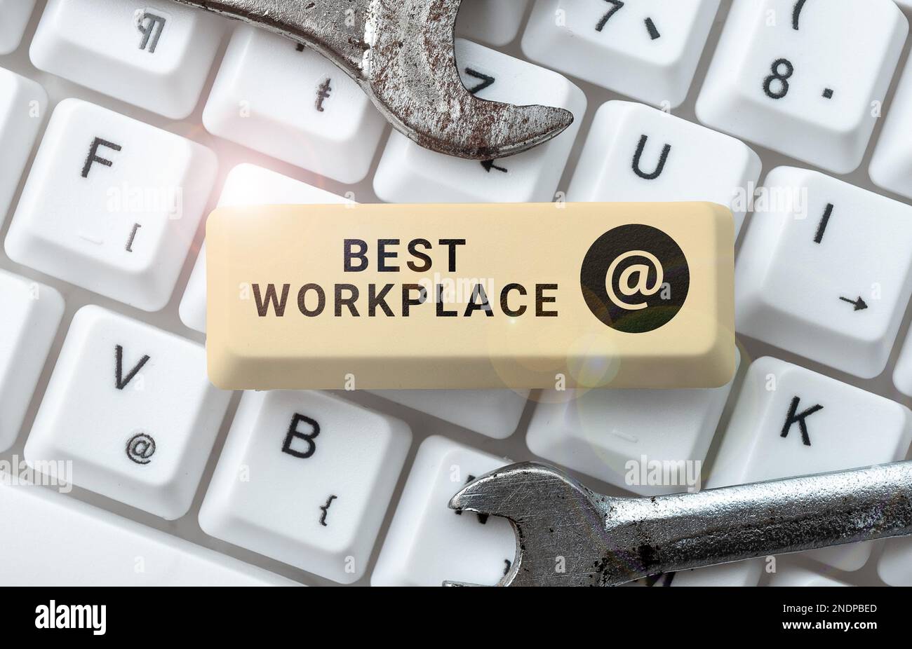 Writing displaying text Best Workplace. Business showcase Ideal company ...