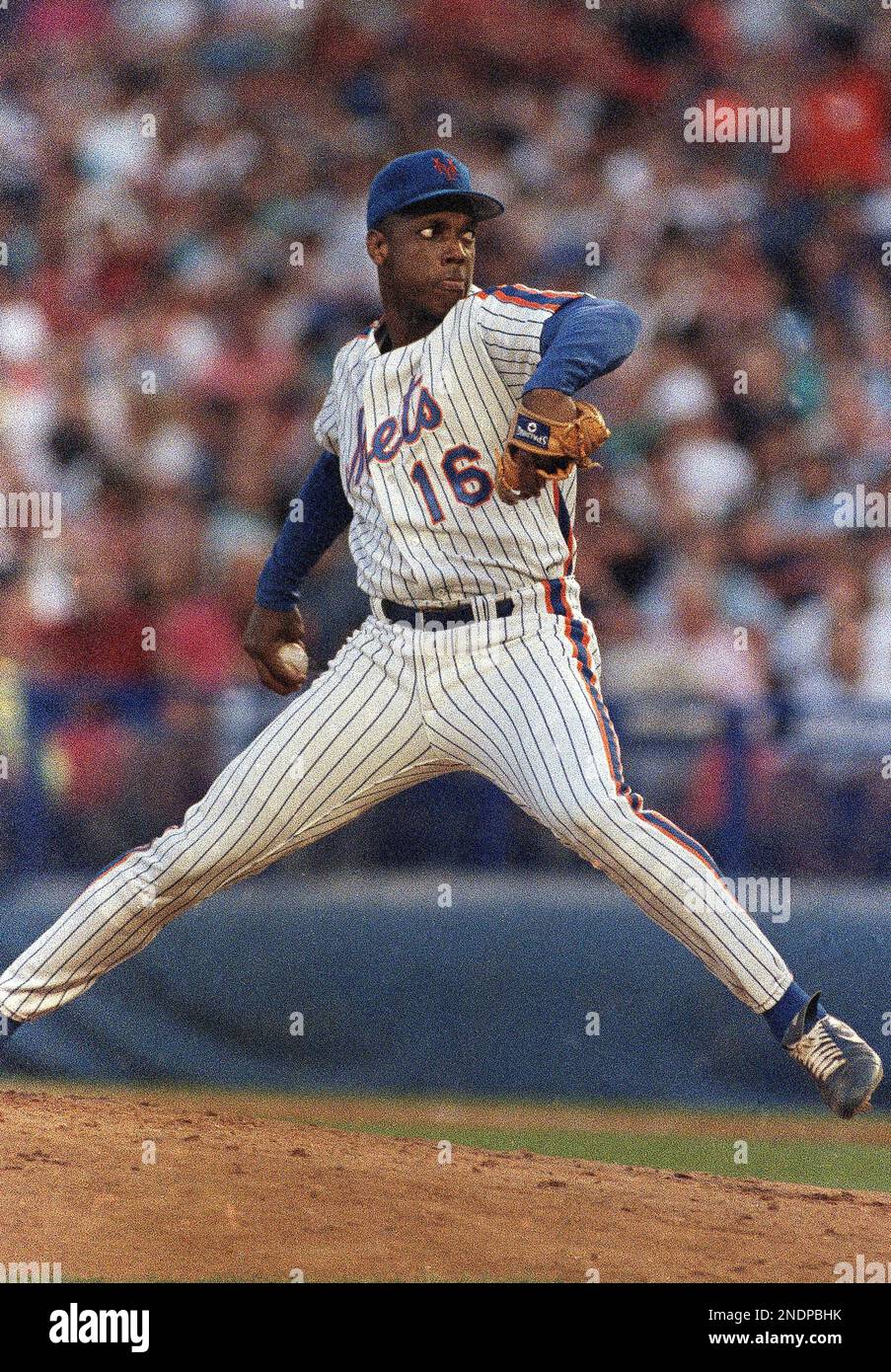 New York Mets pitcher Dwight Gooden went sevenplus innings against the