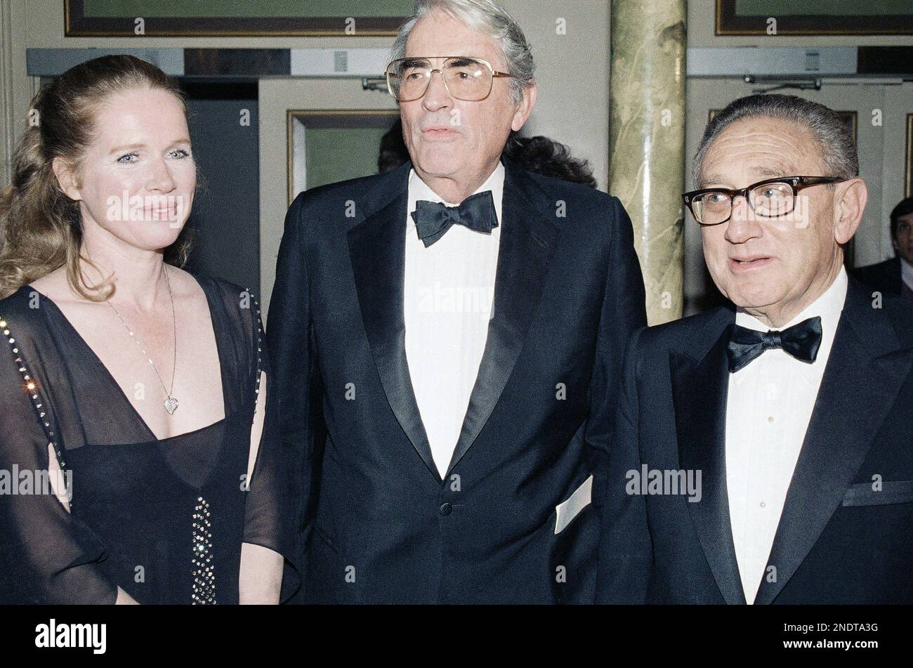 Henry Kissinger, right, recipient of the 1973 Nobel Peace Prize, talks ...
