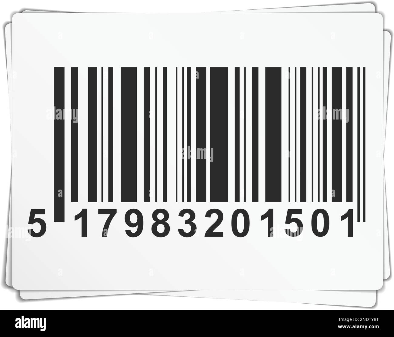 Bar code on the paper, vector eps10 illustration Stock Vector Image ...