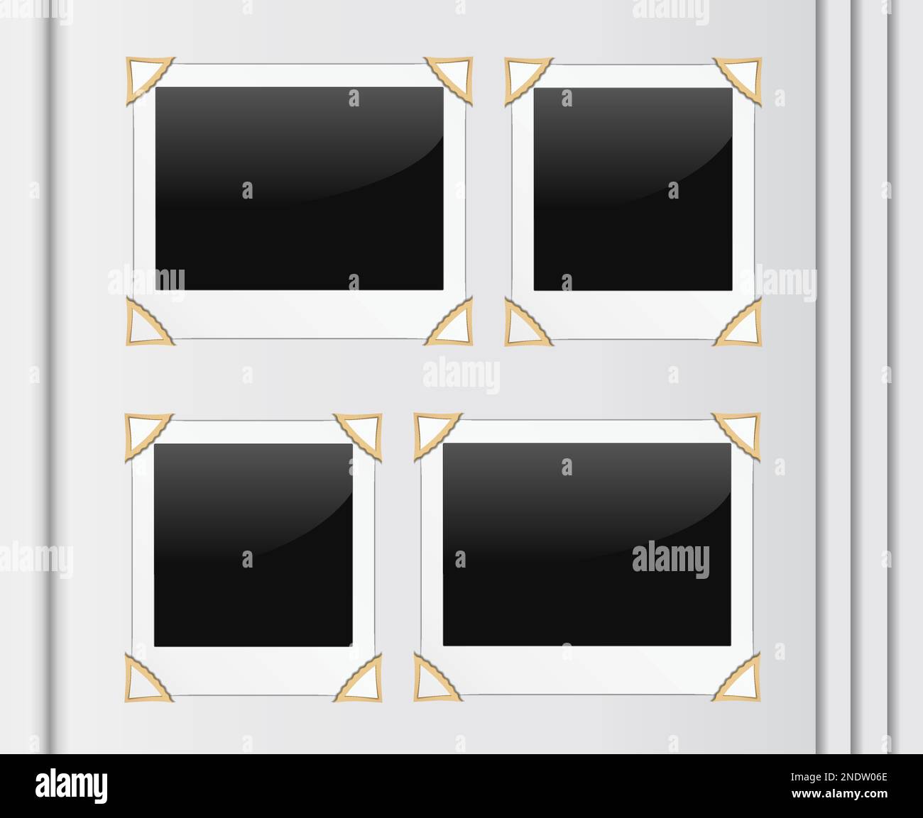 Photo album page, vector eps10 illustration Stock Vector Image & Art