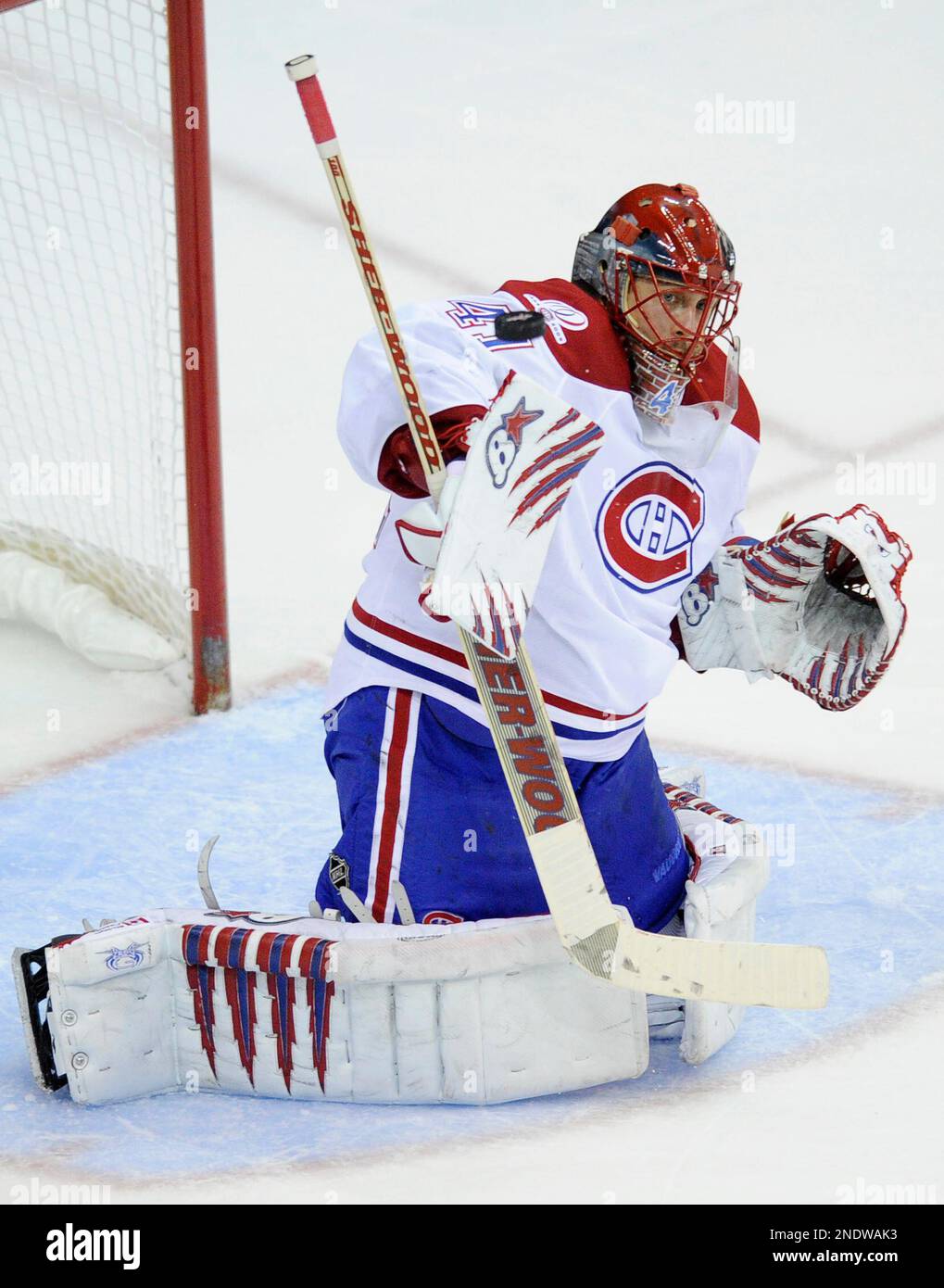 Montreal Canadiens goalie Jaroslav Halak (41), of Slovakia, keeps his ...