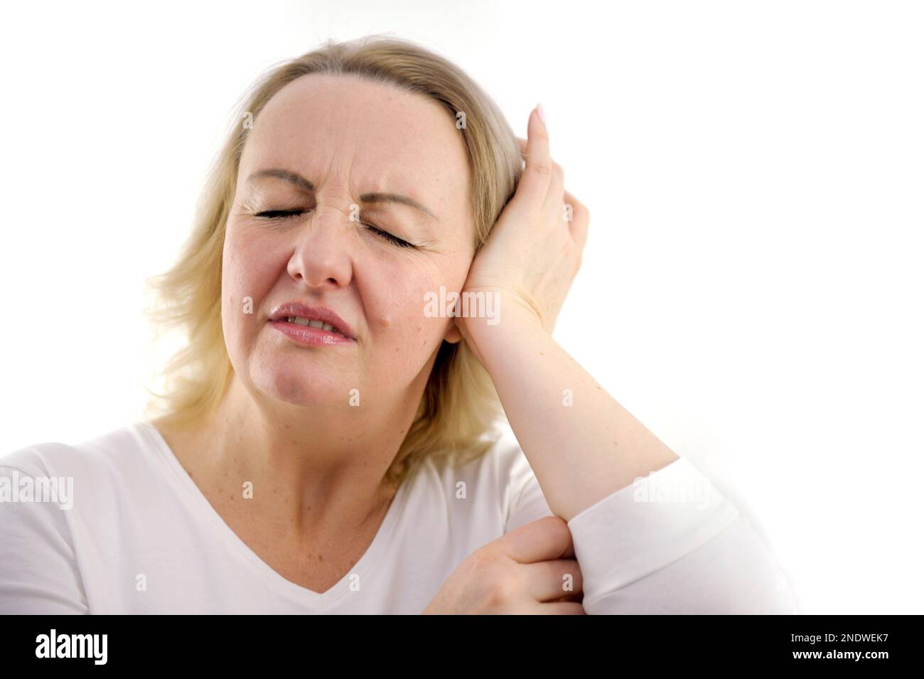 Woman bent over in pain hires stock photography and images Alamy