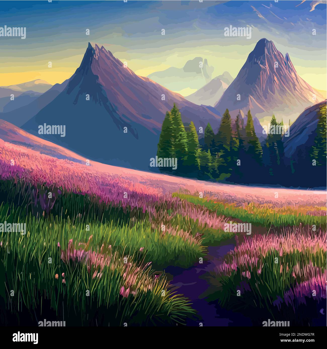 Ground slope Stock Vector Images - Alamy