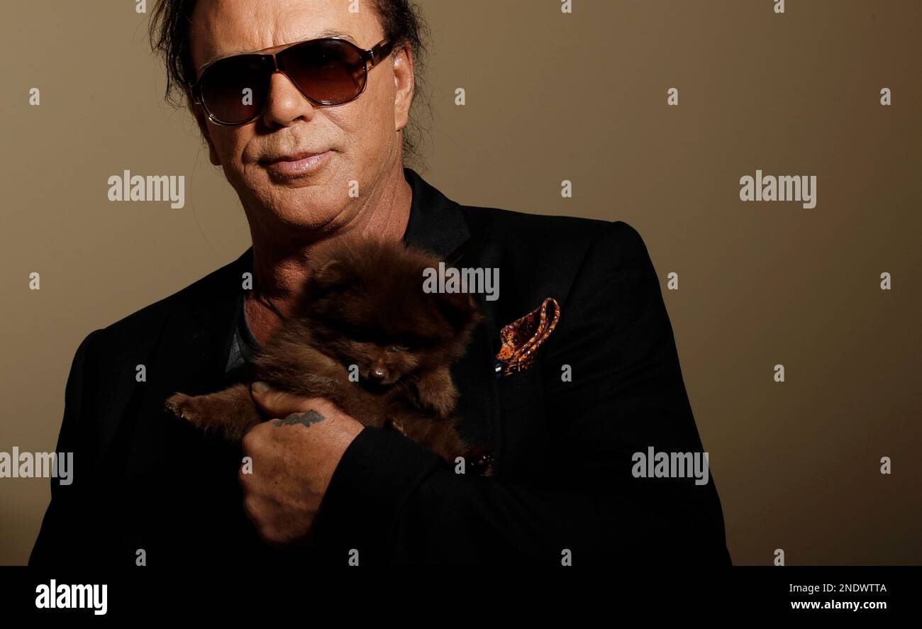 Mickey Rourke Puppy Actor Mickey Rourke from the upcoming film