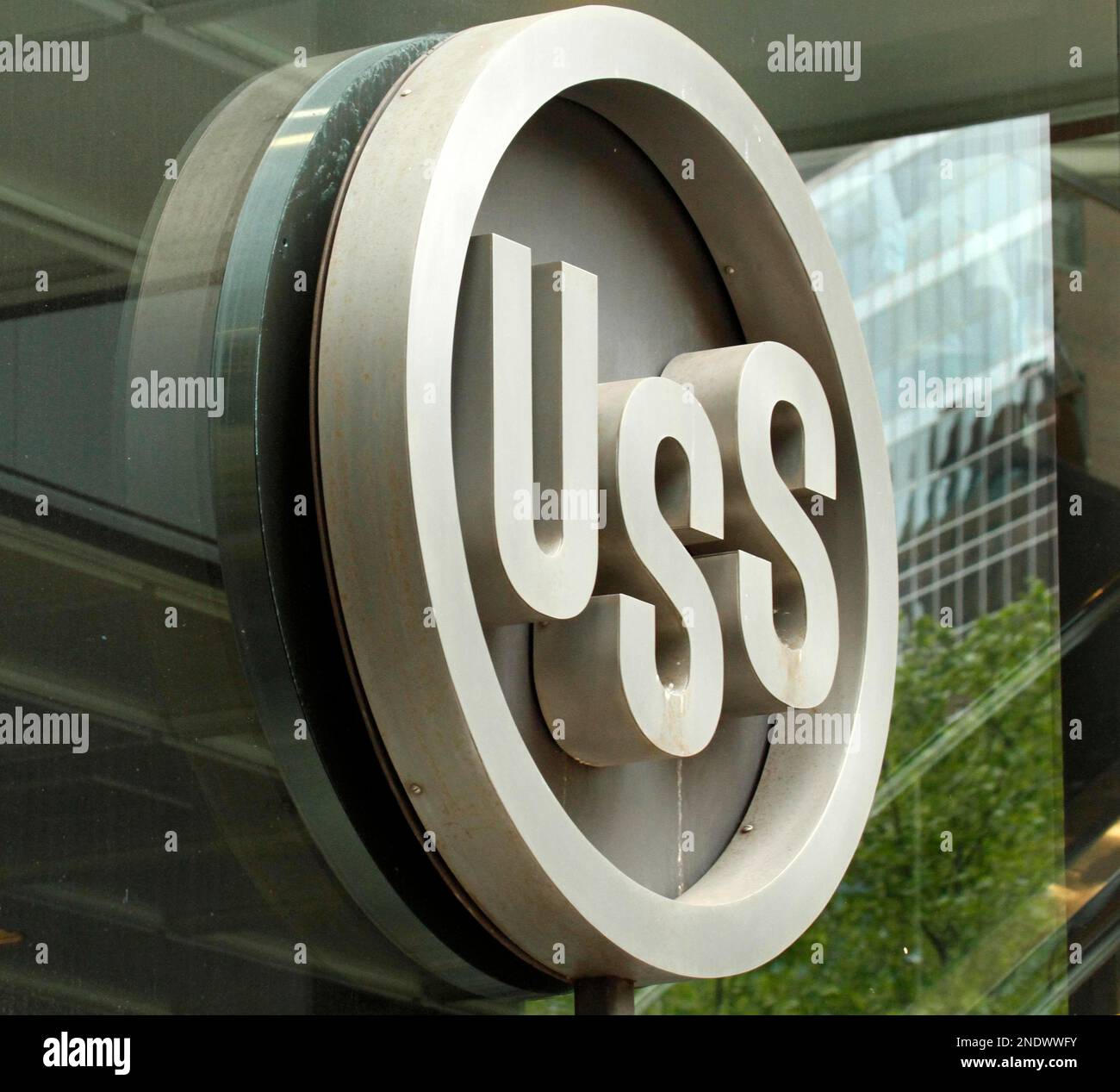 The United States Steel Logo Is Shown Outside The Headquarters Building The United States Steel Logo Is Shown Outside The Headquarters Building
