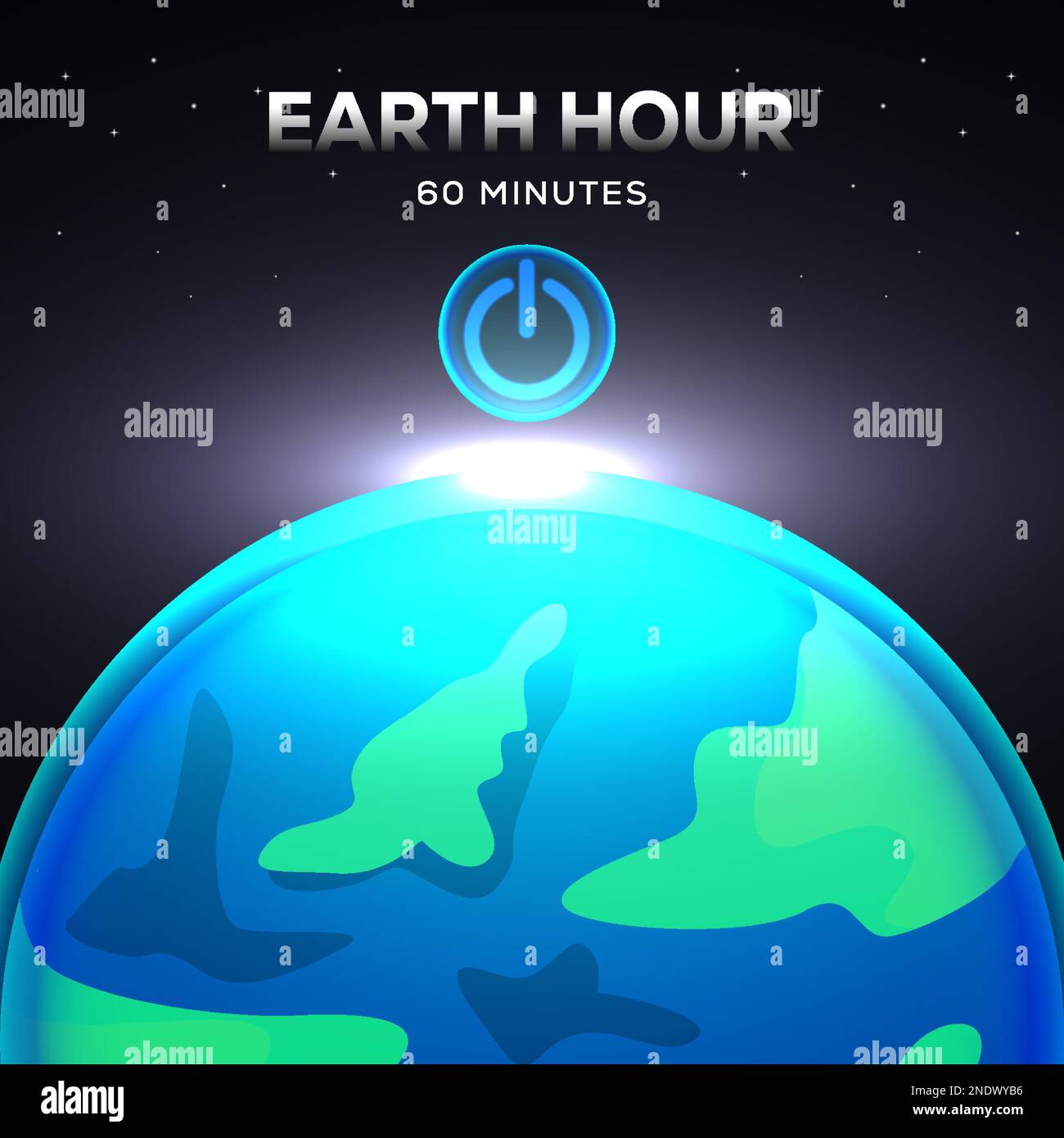earth hour concept design illustration Stock Vector Image & Art Alamy