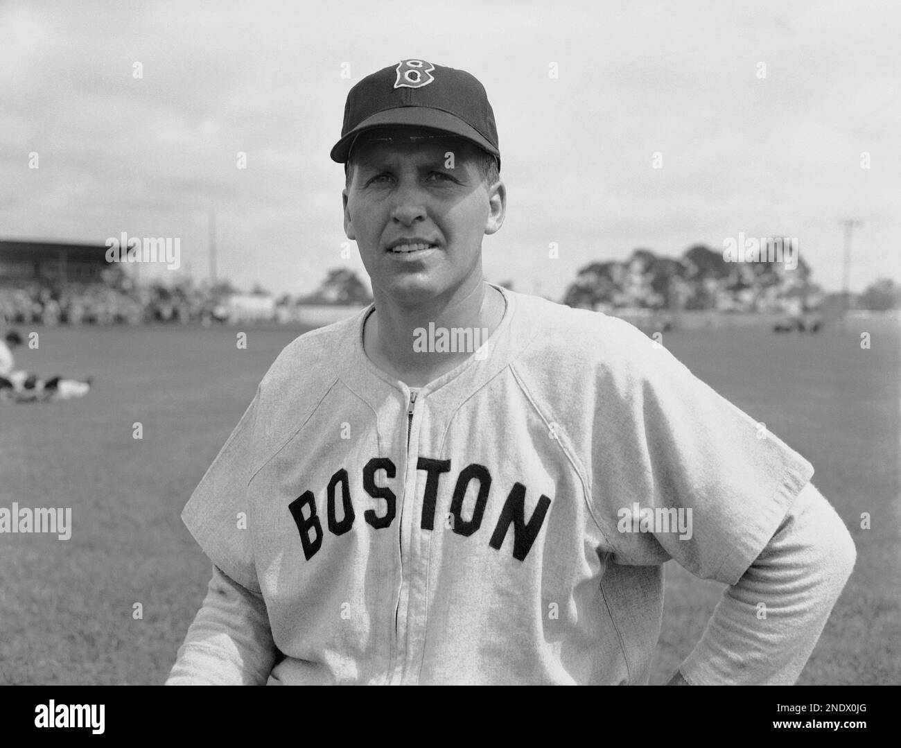 Rookie Boston Red Sox pitcher Earl Toolson on March 3, 1948 in