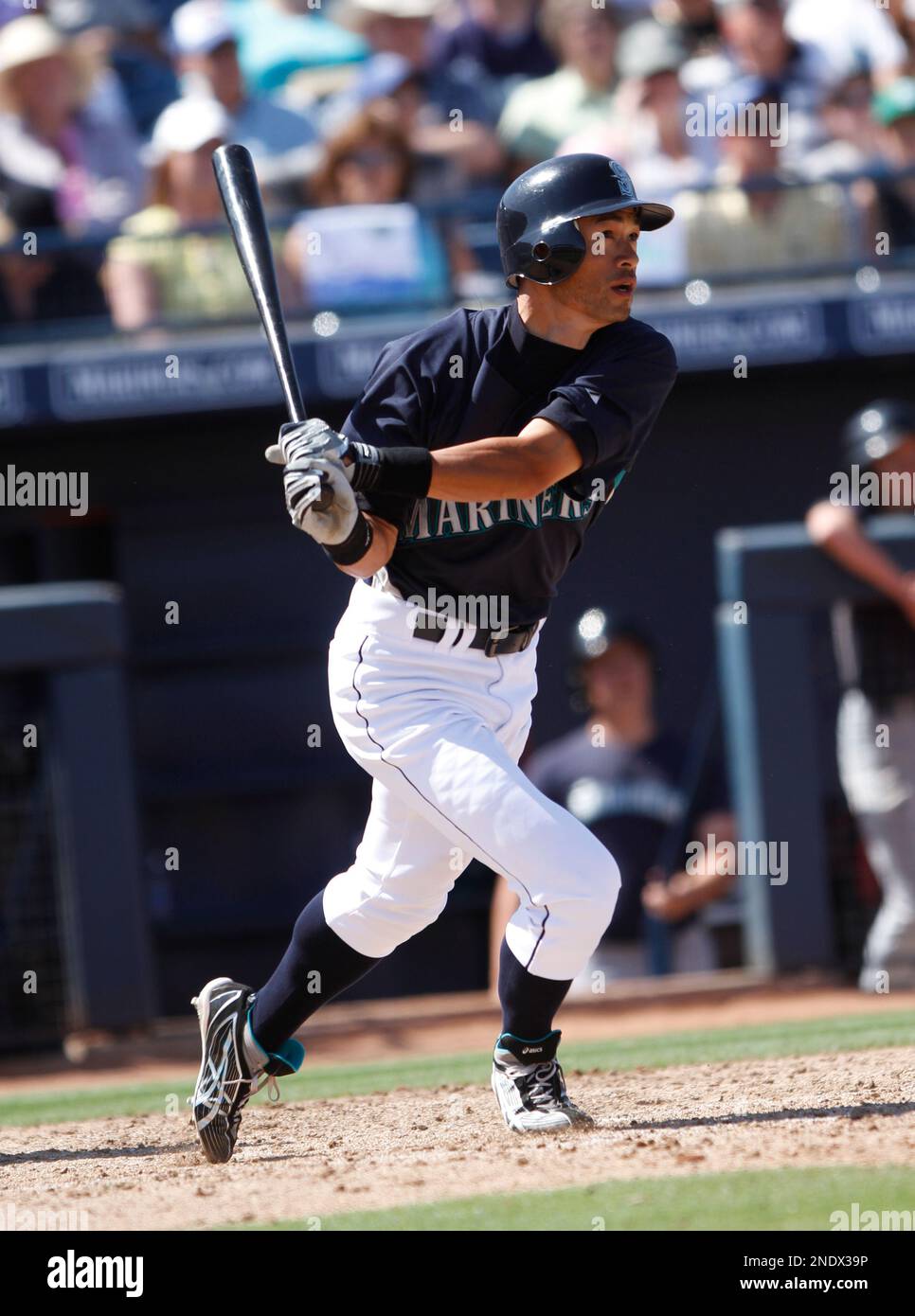 Ichiro Rookie Spring Training Seattle Mariners' Ichiro Suzuki at a spring training baseball game ...
