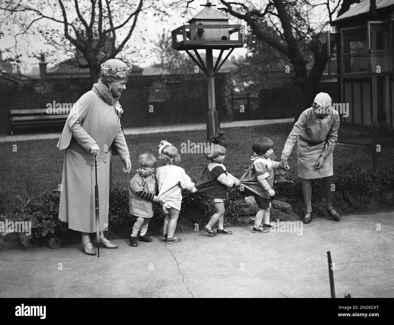 Britain's Queen Mary paid a visit to Deptford, London where she opened
