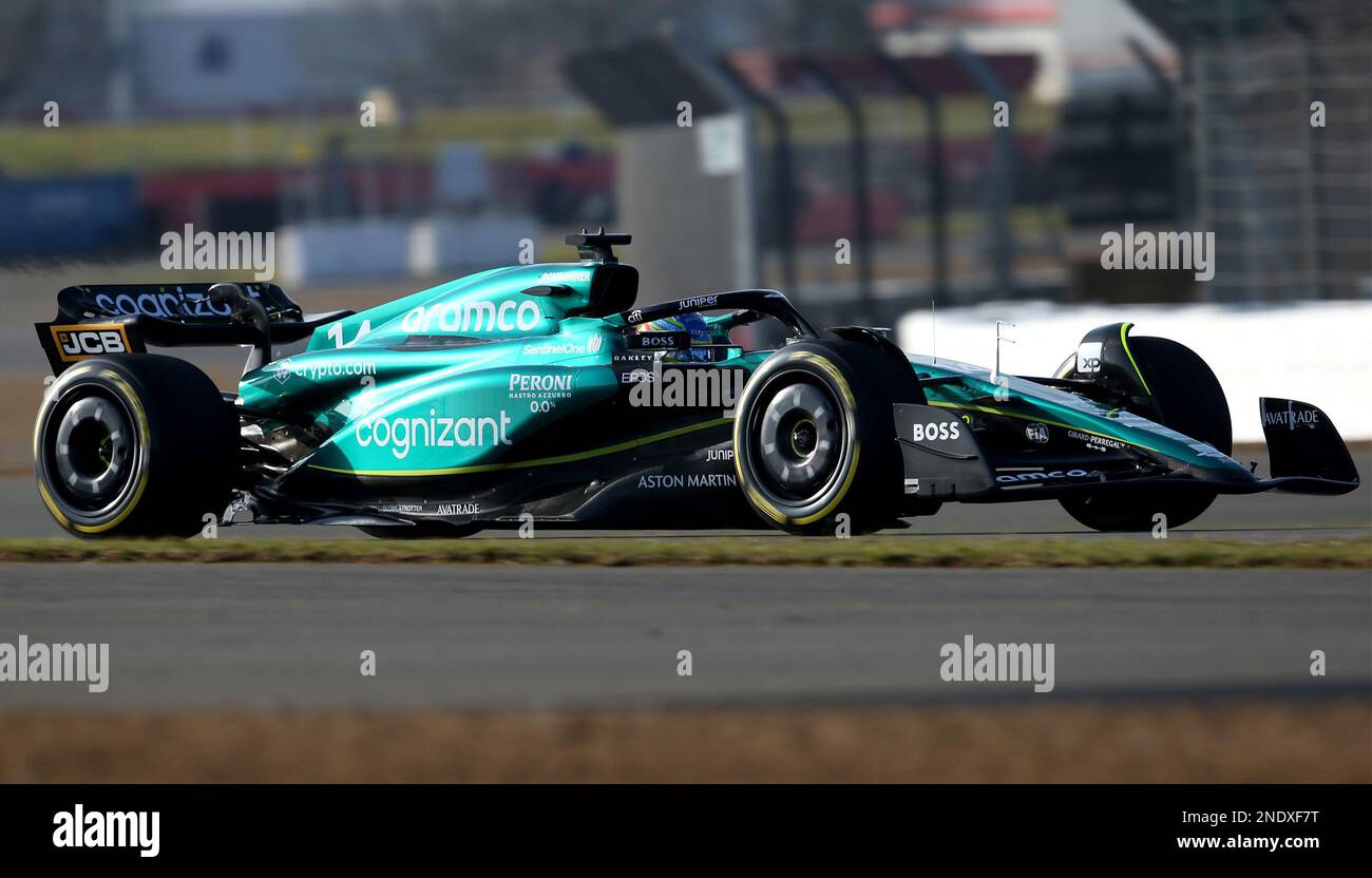 action, TS-Live, Silverstone Circuit, F12305a, F1, GP, Great Britain Lance Stroll, Aston Martin AMR23  Aston Martin via FUFA61 EDITORIAL ONLY Stock Photo