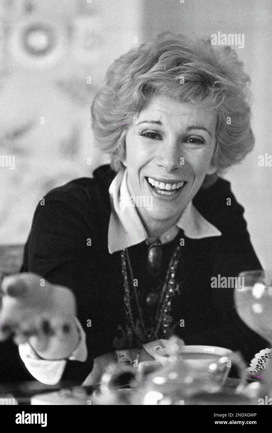 Popular night club comedienne Joan Rivers, shown in her Bel Air home ...