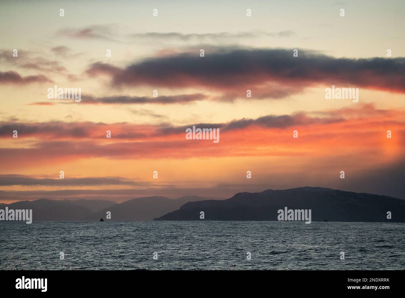 Skjervøya island. Kvænangen fyord. Norway, Scandinavia Stock Photo