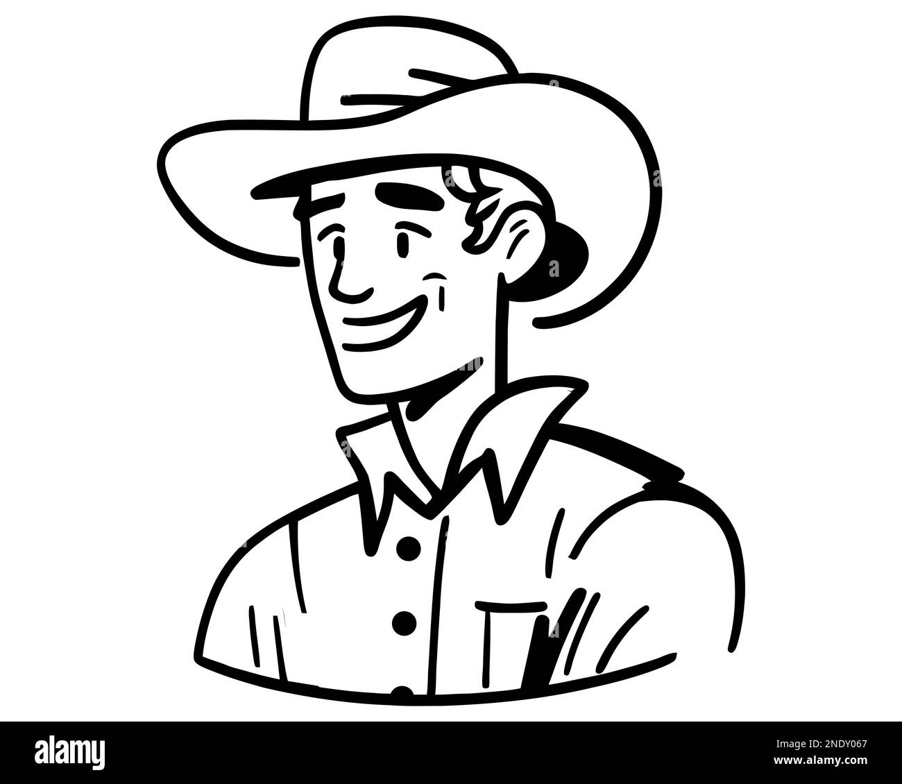 Black Icon Man In A Cowboy Hat In The Wild West Flat Vector black-icon-man-in-a-cowboy-hat-in-the-wild-west-flat-vector