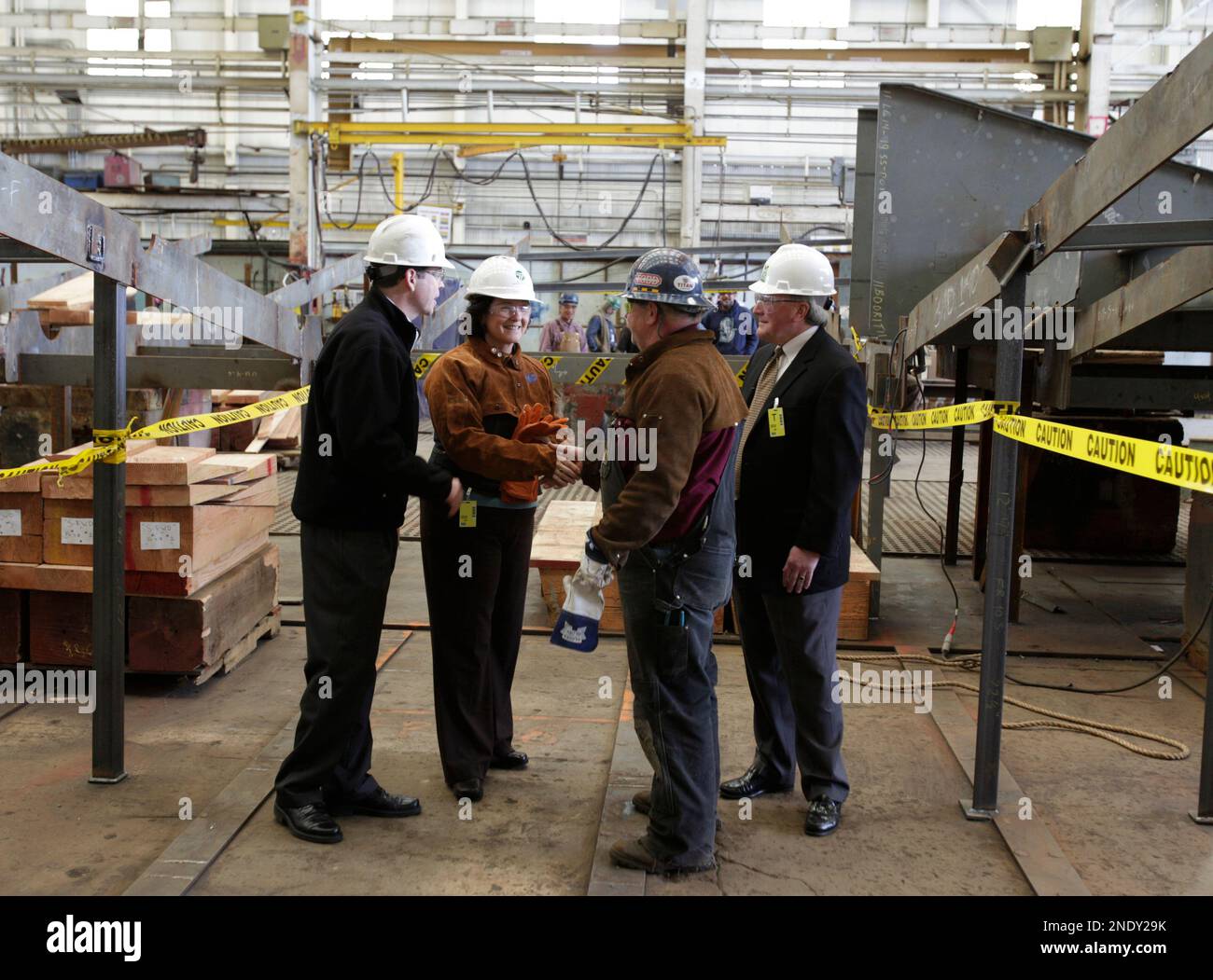 Washington state Secretary of Transportation Paula Hammond, second from