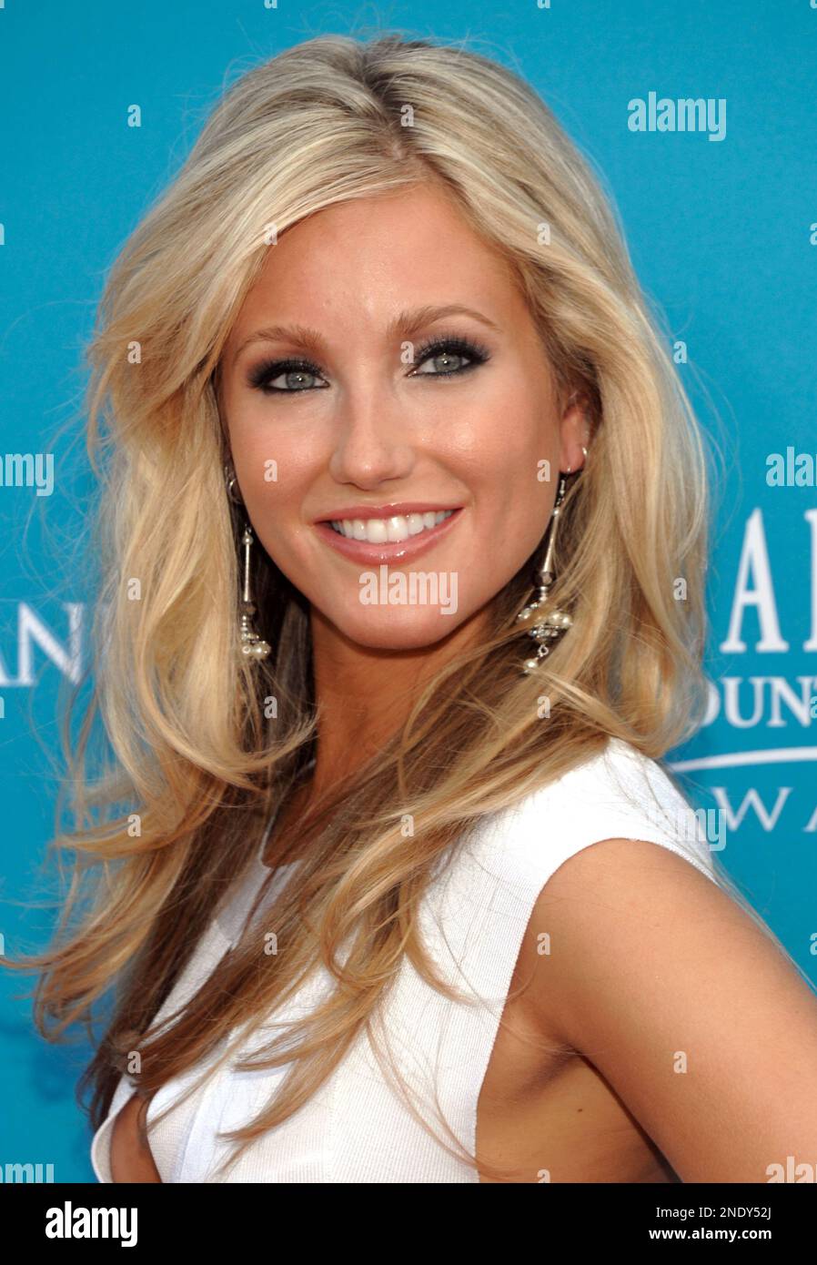 Whitney Duncan arrives at the 45th Annual Academy of Country Music Awards in Las Vegas on Sunday