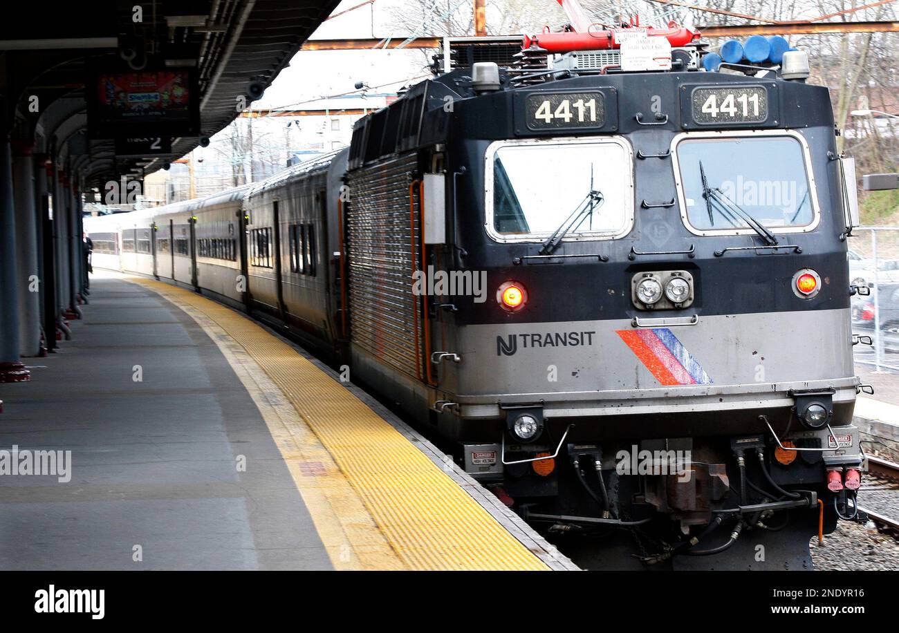 In this March 25, 2010 photo, an NJ Transit commuter train is seen at