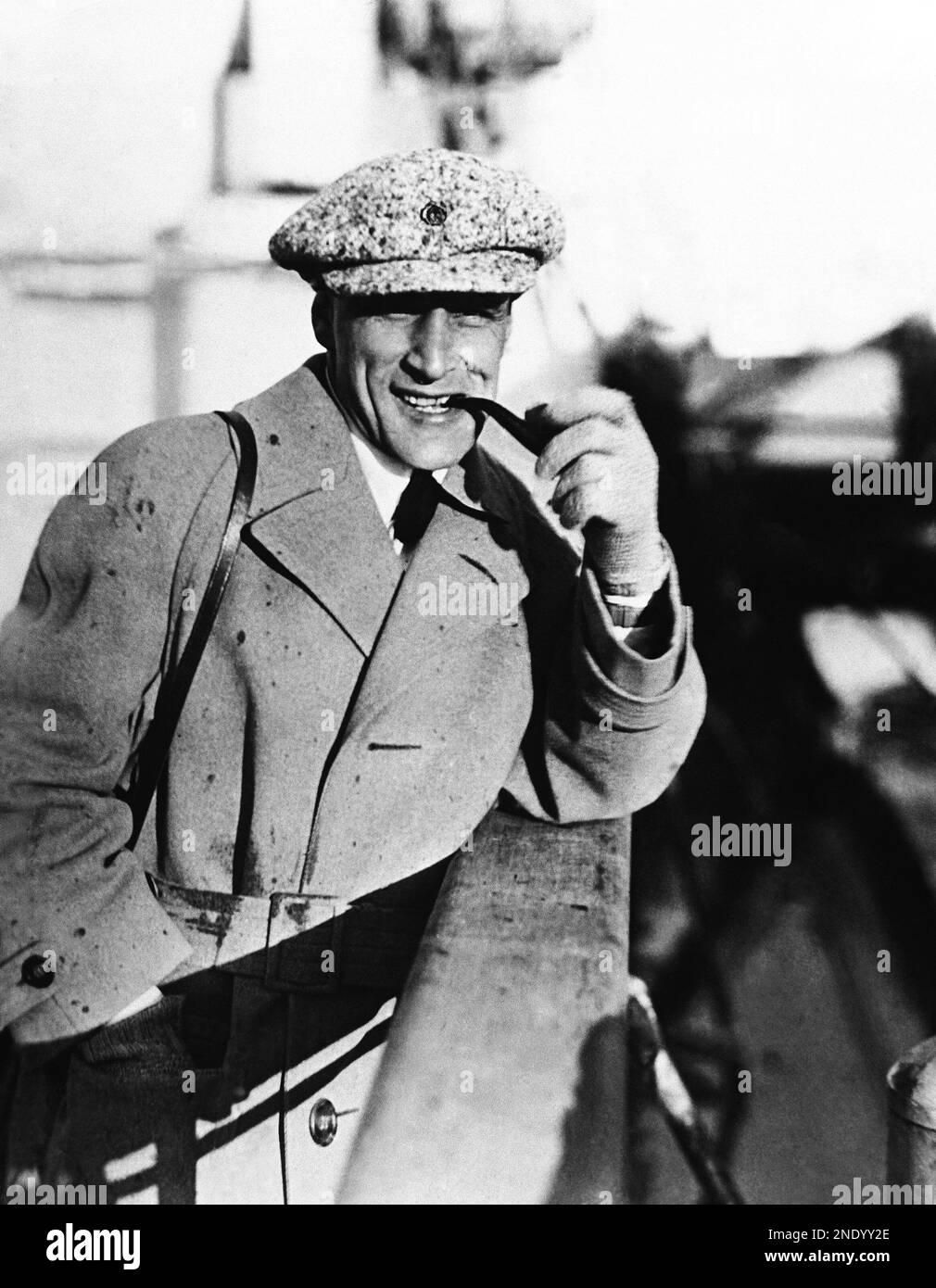 AustrianItalian Luis Trenker, the famous alpinist and star of mountain