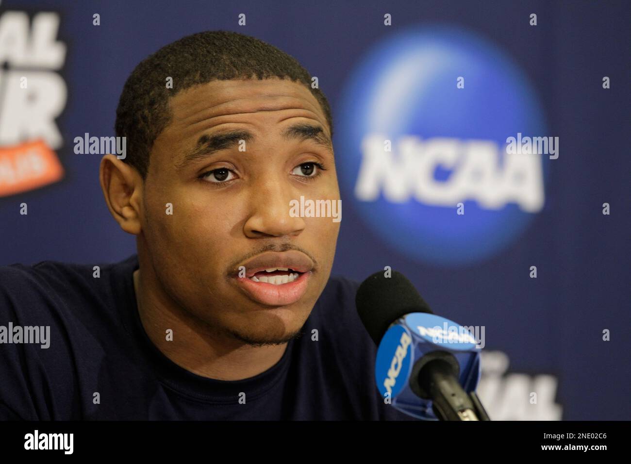 West Virginia Mountaineers' Kevin Jones during an interview session for