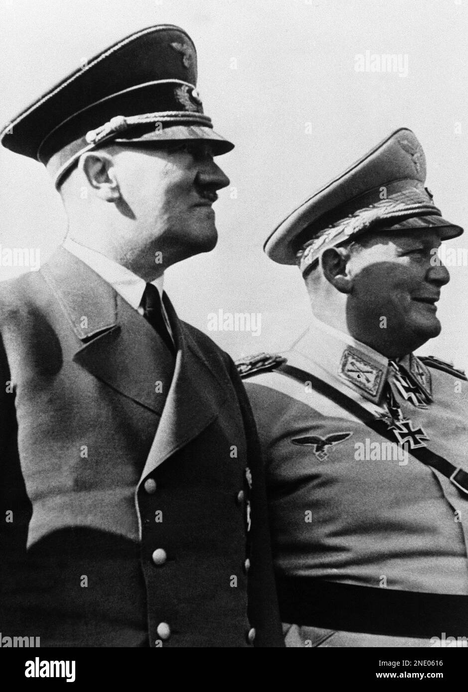 German Chancellor Adolf Hitler with President of the Reichstag Herman