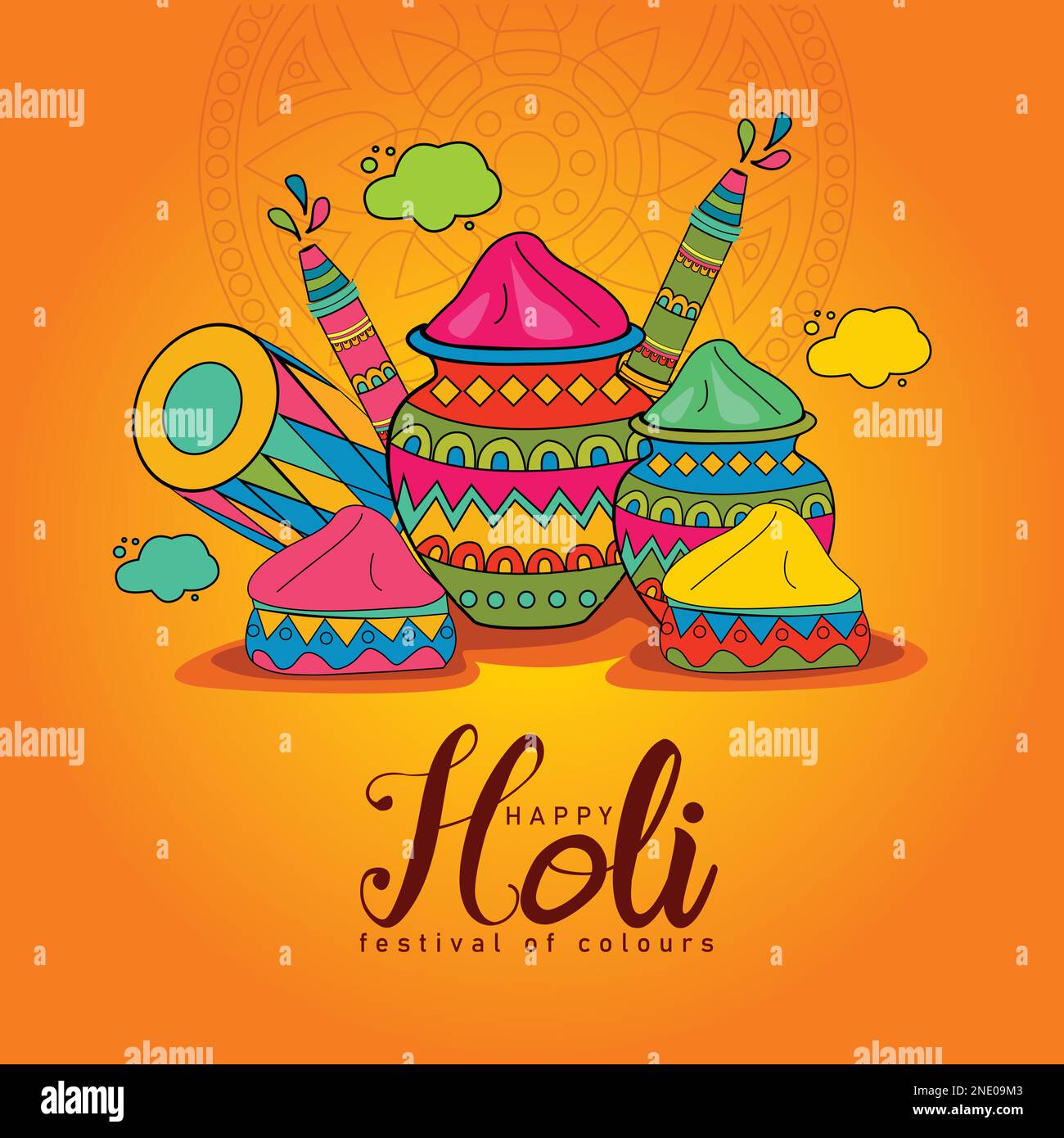child filling pichkari for holi