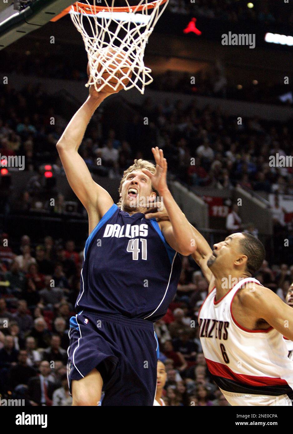 Dallas Mavericks forward Dirk Nowitzki (41) during an NBA basketball game  against the New York Knicks Dallas, Texas - 06.03.12 Stock Photo - Alamy