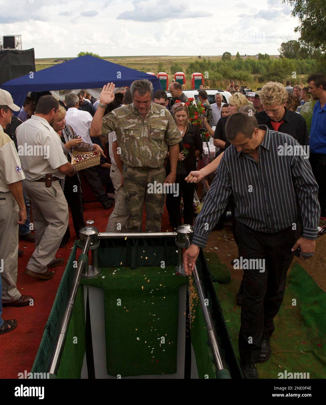 Terre'Blanche's funeral in South Africa