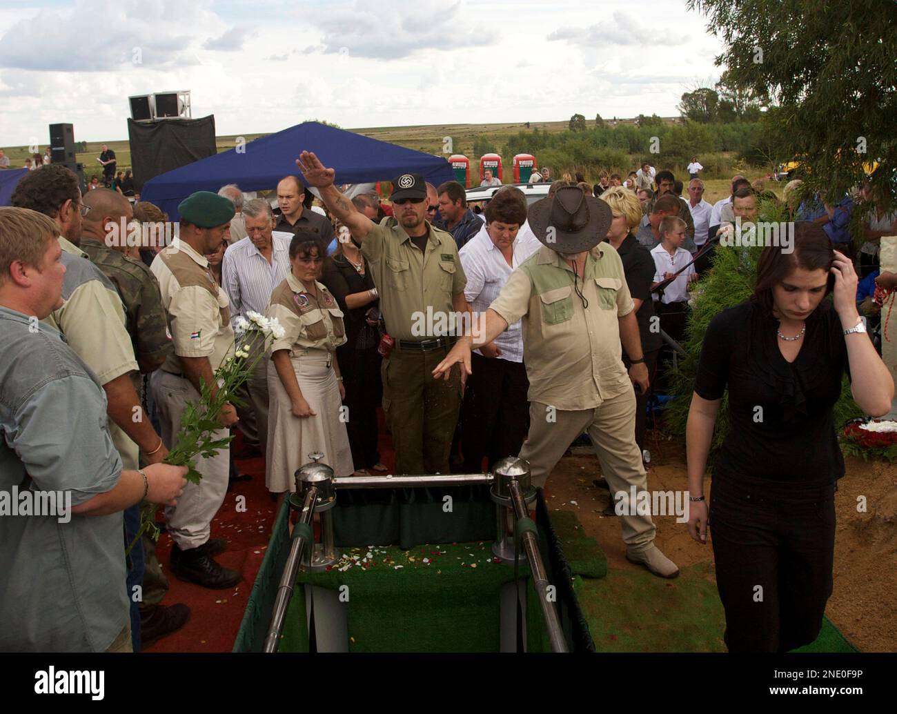 AWB leader Eugene Terreblanche's funeral in Ventersdorp, South Africa, in  pictures
