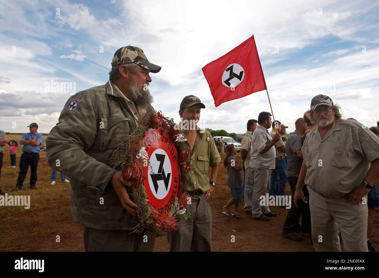 Young Awb Weerstandsbeweging Supporter Holds Flag Editorial Stock Photo -  Stock Image