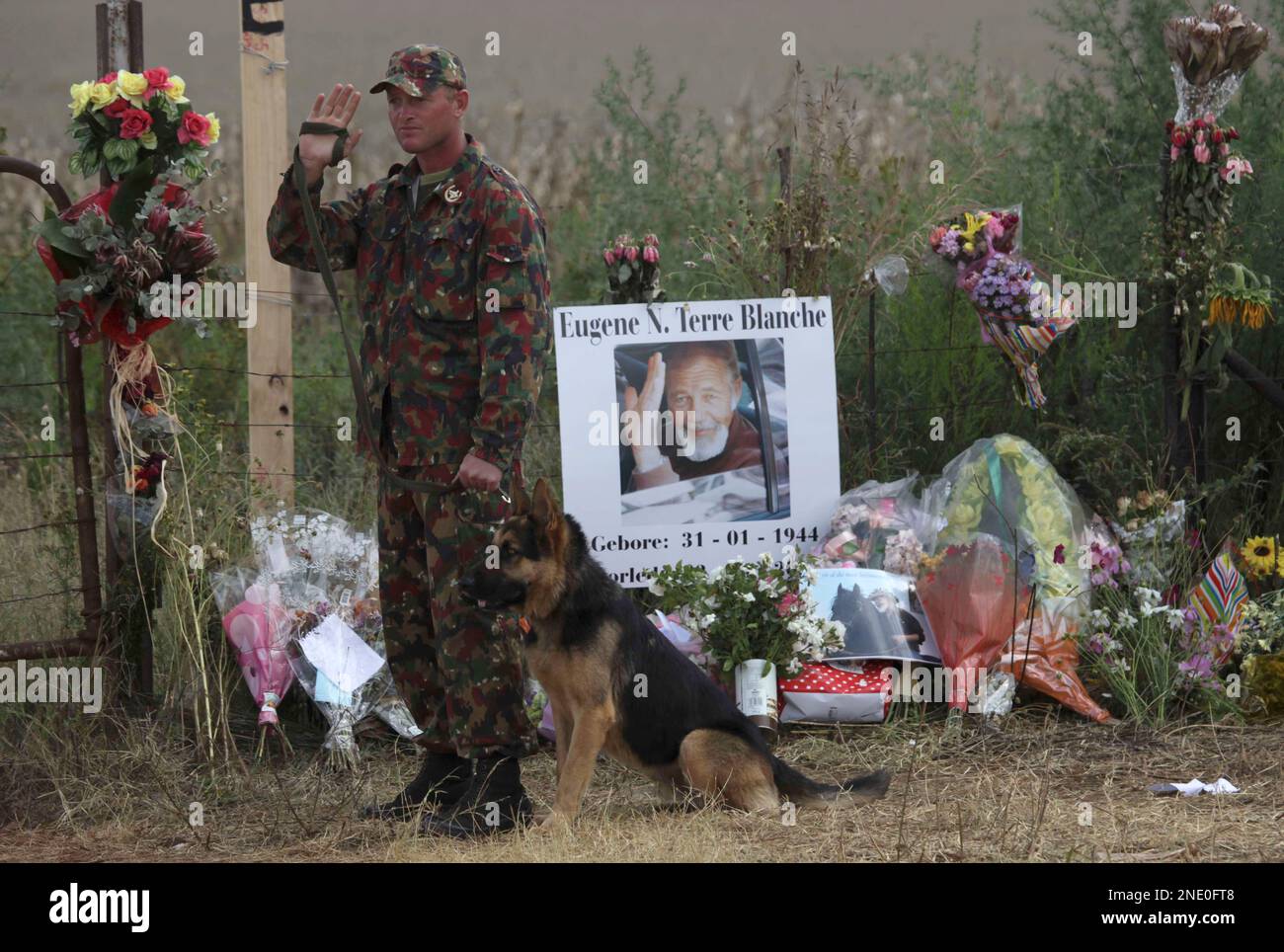 AWB leader Eugene Terreblanche's funeral in Ventersdorp, South Africa, in  pictures