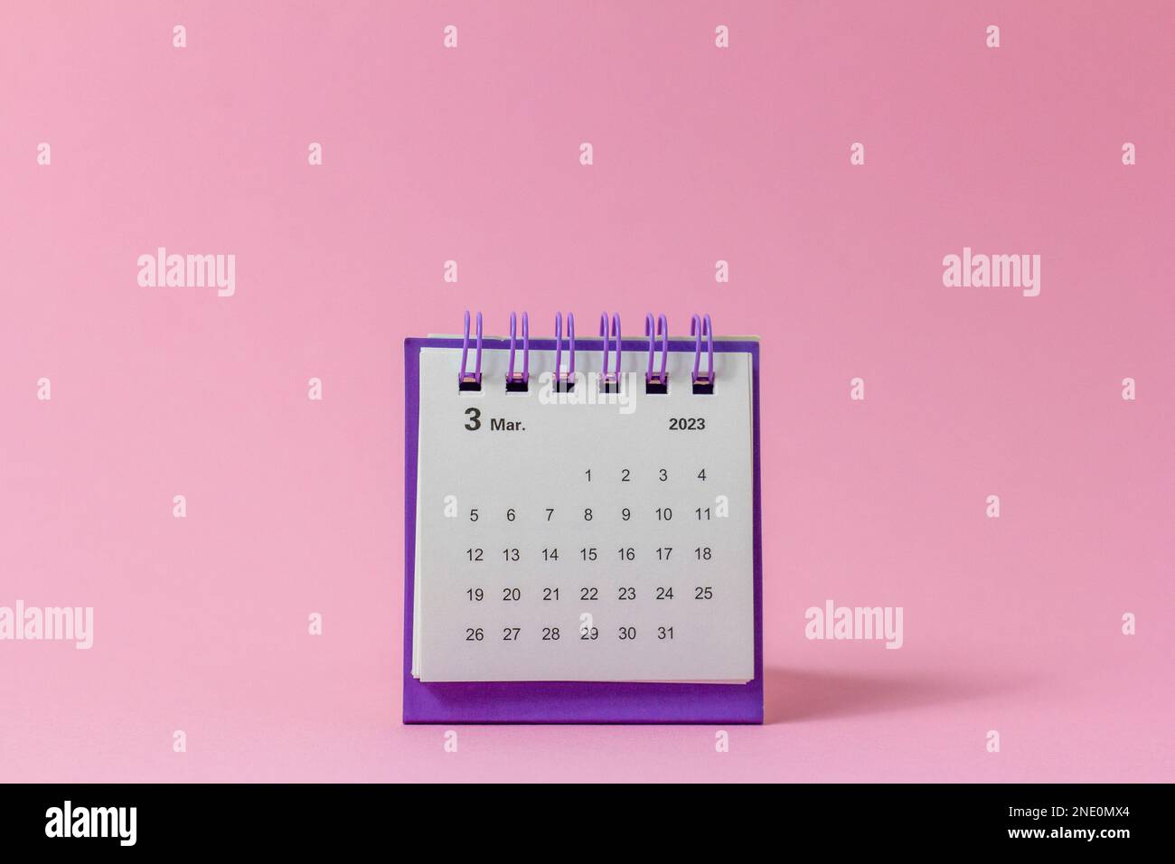 Calendar for March 2023.Desktop calendar for planning Stock Photo Alamy