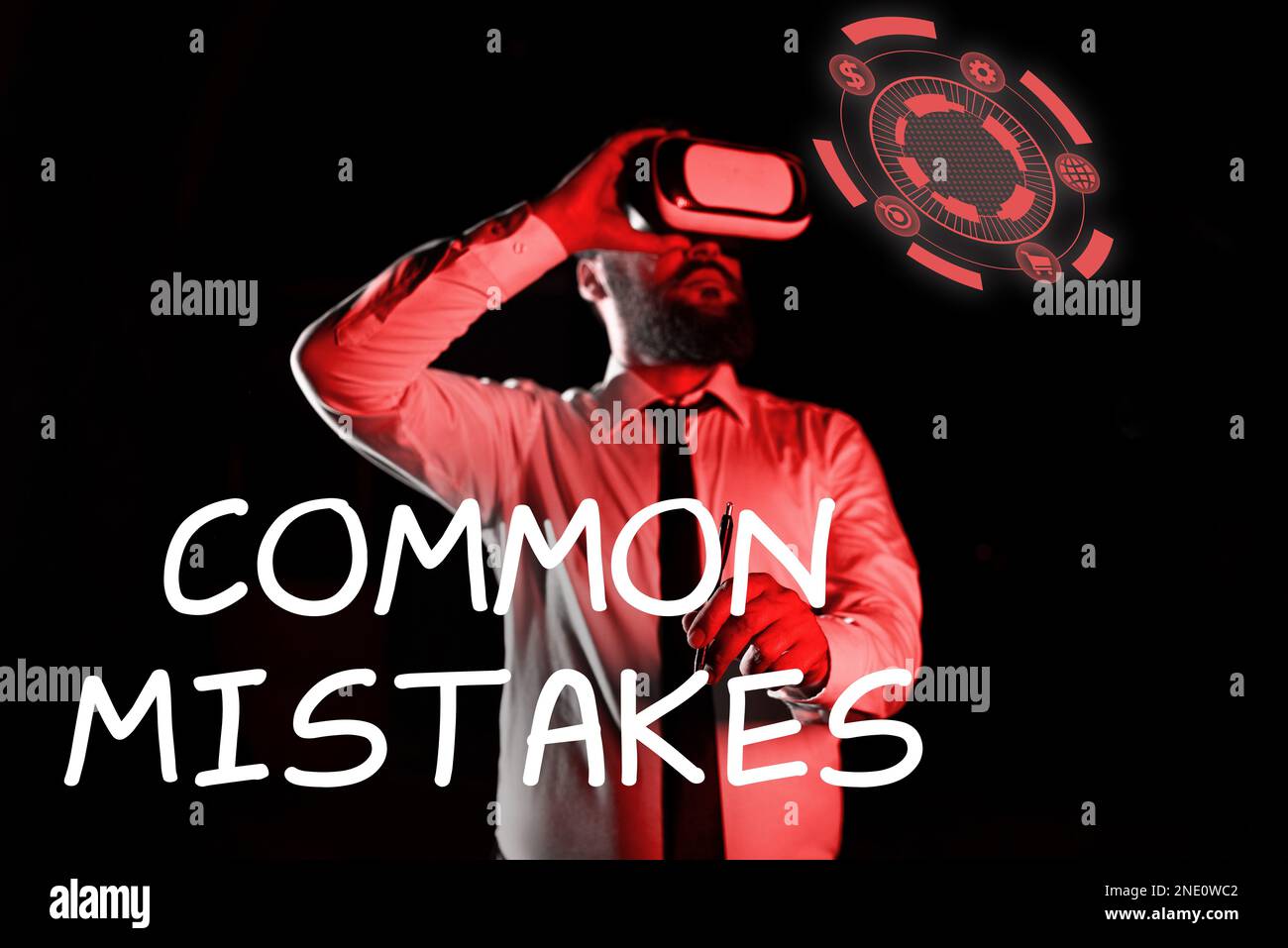 Catching Mistakes Writing displaying text Common Mistakes. Business approach actions that ...