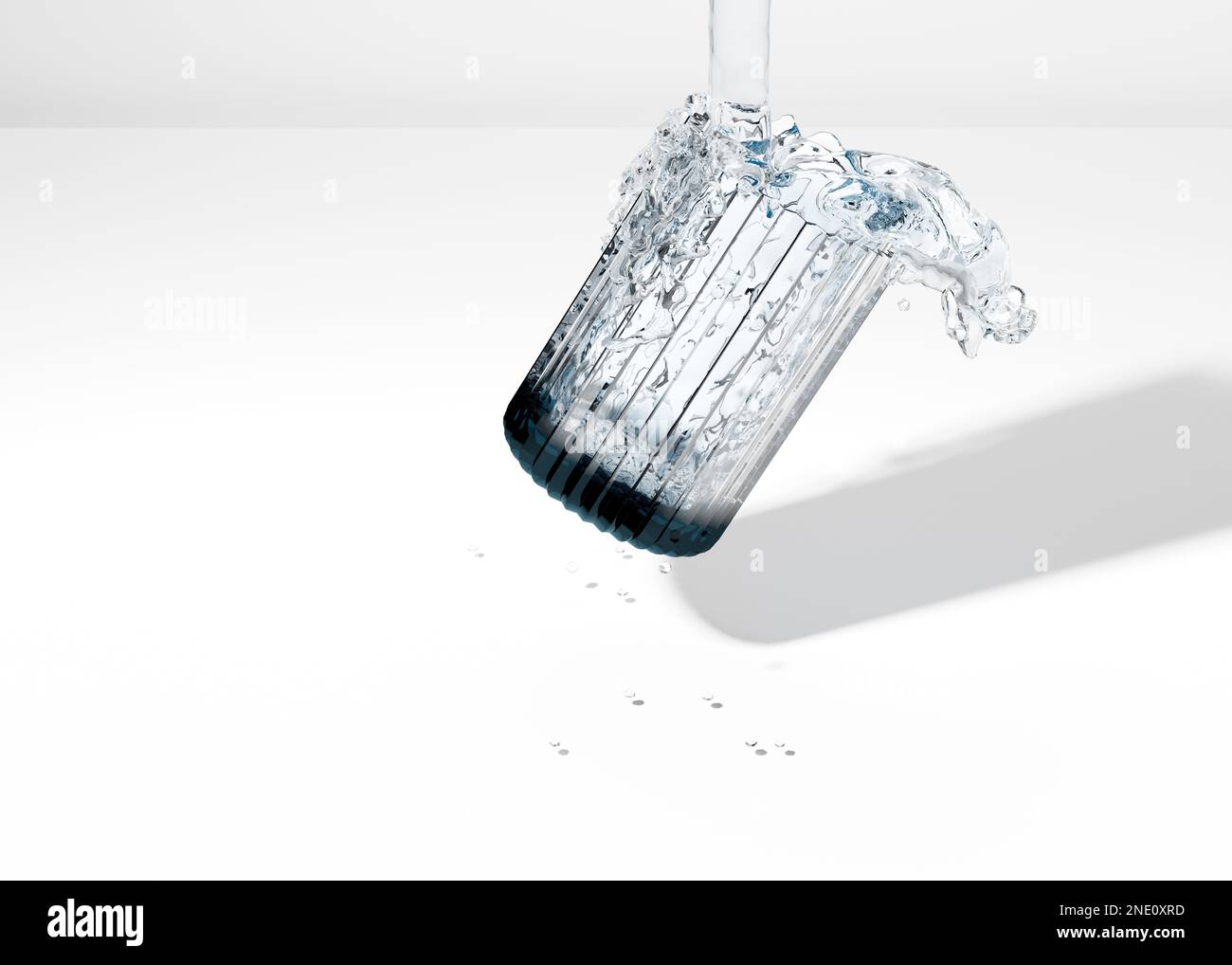 Glass half full illustration hi-res stock photography and images - Alamy